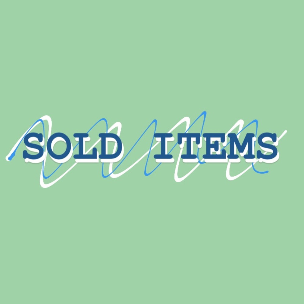 Sold items!